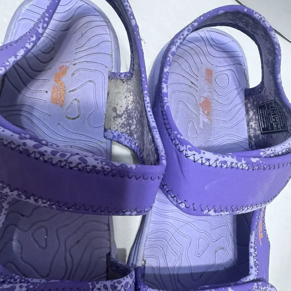 Teva TIDEPOOL Sandals Purple Adjustable Straps Slingback Sport YOUTH Girls Sz 3